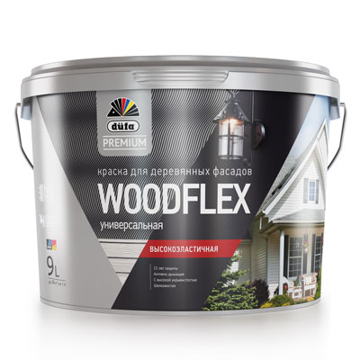 Универсальная высокоэластичная краска для фасадов düfa Premium WOODFLEX