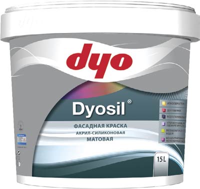 Силиконовая фасадная краска DYOSIL