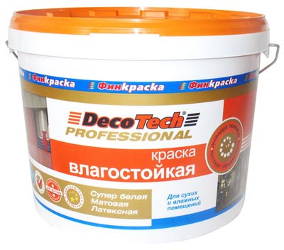 Краска «ВЛАГОСТОЙКАЯ» Decotech