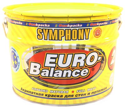 SYMPHONY EURO Balance 2 – акрилатная глубоко матовая краска СУПЕР-БЕЛАЯ