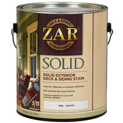 ZAR Solid Color Deck & Siding Exterior Stain - Укрывное масло по дереву для наружного применения